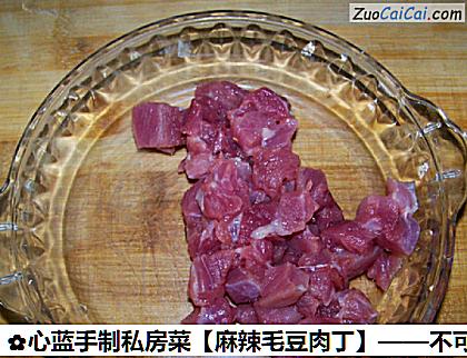 麻辣毛豆肉丁做法第一步骤