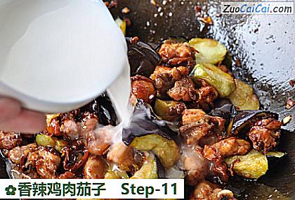 香辣鸡肉茄子做法第十一步骤