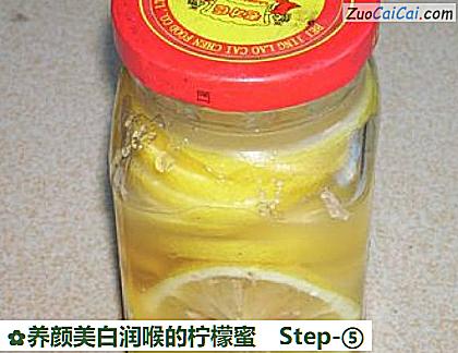 养颜美白润喉的柠檬蜜做法第五步骤