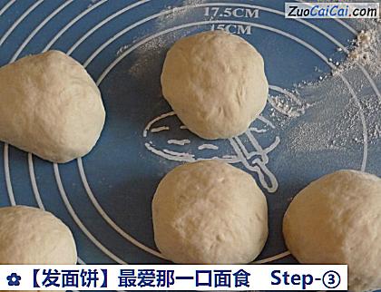 发面饼做法第三步骤