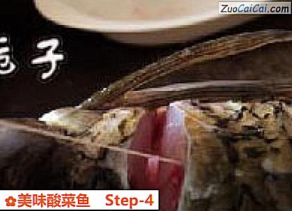 美味酸菜鱼做法第四步骤