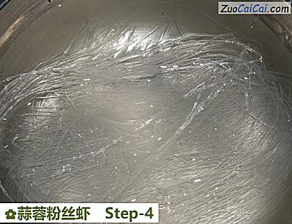 蒜蓉粉丝虾做法第四步骤