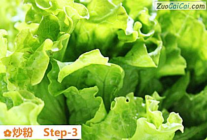 炒粉做法第三步骤