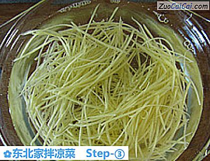 东北家拌凉菜做法第三步骤