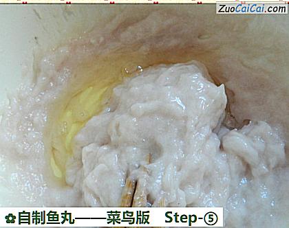 自制鱼丸做法第五步骤