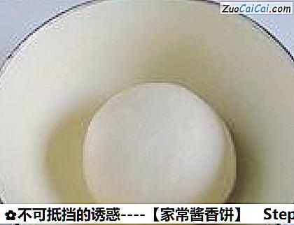 家常酱香饼做法第二步骤