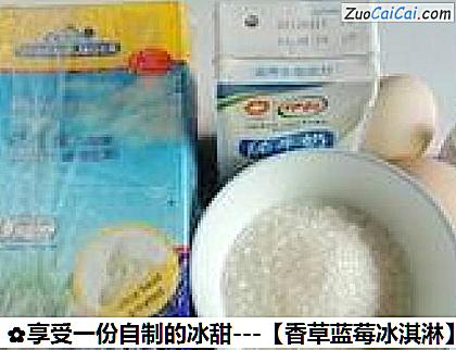 香草蓝莓冰淇淋做法第一步骤