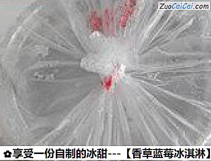 香草蓝莓冰淇淋做法第四步骤