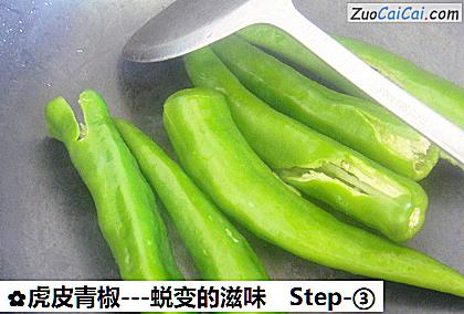 虎皮青椒做法第三步骤
