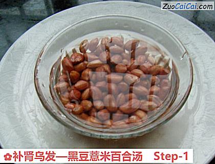 黑豆薏米百合汤做法第一步骤