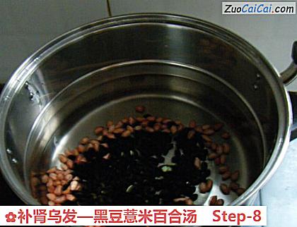 黑豆薏米百合汤做法第八步骤