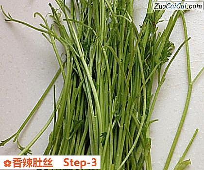 香辣肚丝做法第三步骤