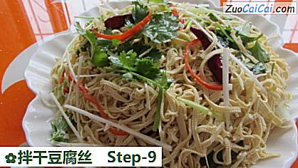 拌干豆腐丝做法第九步骤
