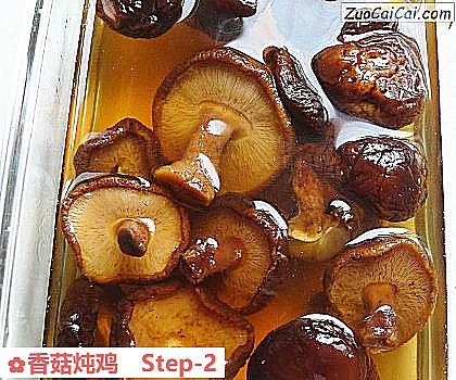 香菇炖鸡做法第二步骤
