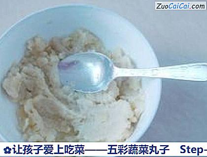 让孩子爱上吃菜——五彩蔬菜丸子做法第一步骤