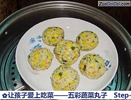 让孩子爱上吃菜——五彩蔬菜丸子做法第七步骤