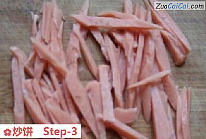 炒饼做法第三步骤