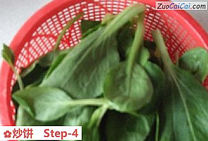 炒饼做法第四步骤