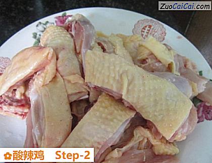 酸辣鸡做法第二步骤