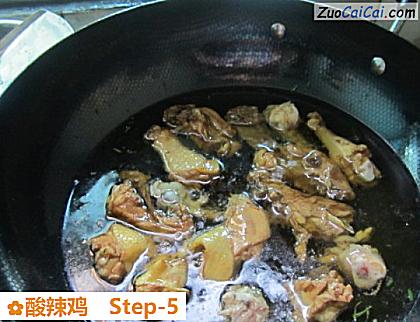 酸辣鸡做法第五步骤