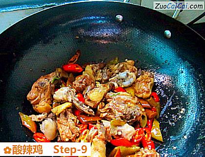 酸辣鸡做法第九步骤