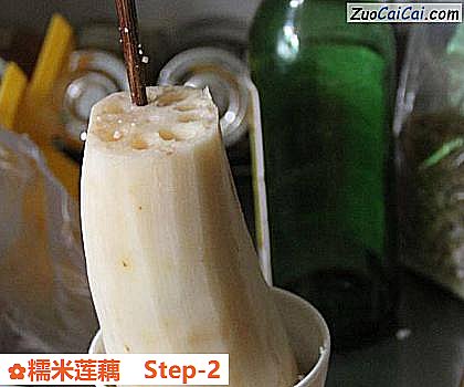 糯米莲藕做法第二步骤