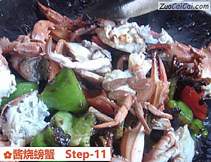 酱烧螃蟹做法第十一步骤