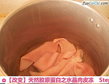 天然胶原蛋白之水晶肉皮冻做法第二步骤