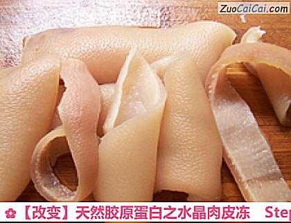 天然胶原蛋白之水晶肉皮冻做法第五步骤