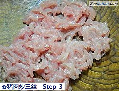 猪肉炒三丝做法第三步骤