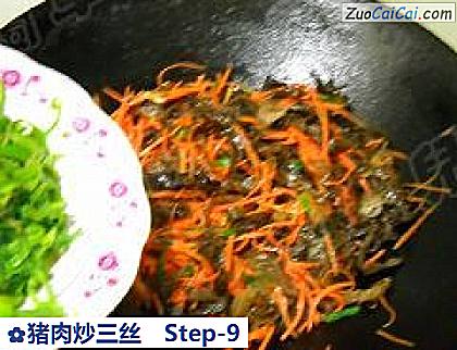 猪肉炒三丝做法第九步骤