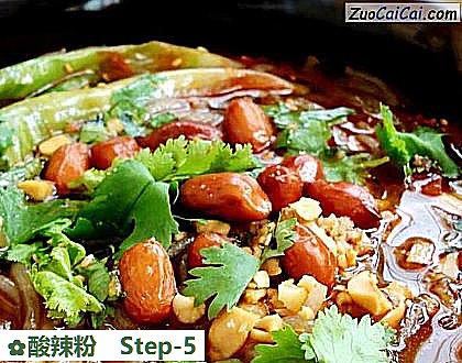 酸辣粉做法第五步骤