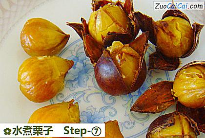 水煮栗子做法第七步骤