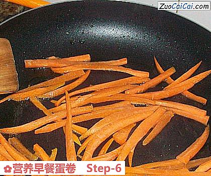 营养早餐蛋卷做法第六步骤