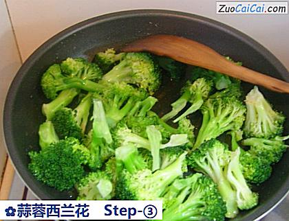 蒜蓉西兰花做法第三步骤