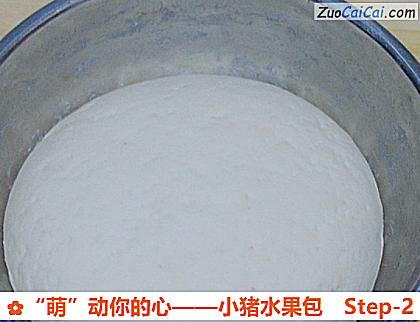 “萌”动你的心——小猪水果包做法第二步骤