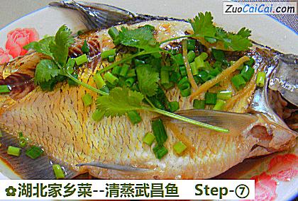清蒸武昌鱼做法第七步骤