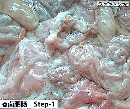卤肥肠做法第一步骤