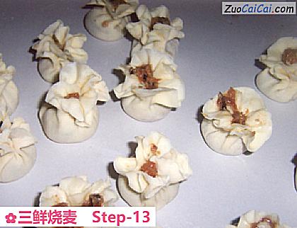 三鲜烧麦做法第十三步骤