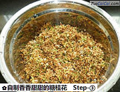 自制香香甜甜的糖桂花做法第三步骤