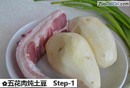 五花肉炖土豆做法第一步骤