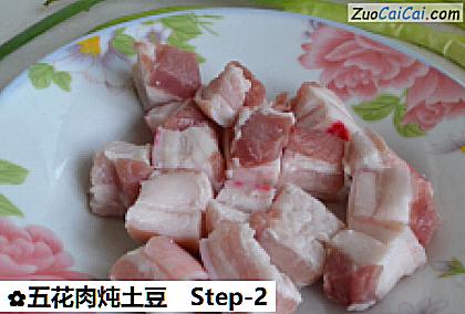 五花肉炖土豆做法第二步骤