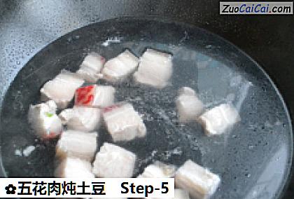 五花肉炖土豆做法第五步骤