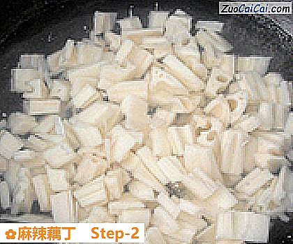 麻辣藕丁做法第二步骤