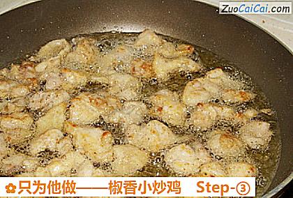 只为他做——椒香小炒鸡做法第三步骤