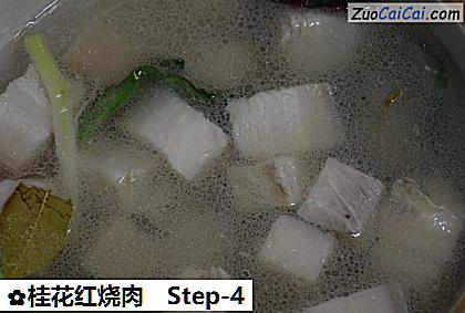 桂花红烧肉做法第四步骤