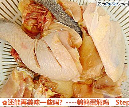 鹌鹑蛋焖鸡做法第一步骤