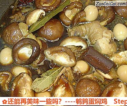 鹌鹑蛋焖鸡做法第八步骤