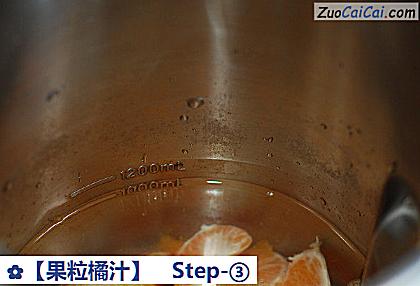 果粒橘汁做法第三步骤