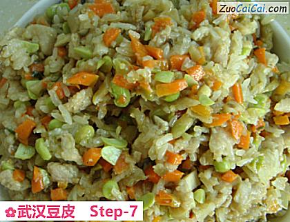 武汉豆皮做法第七步骤